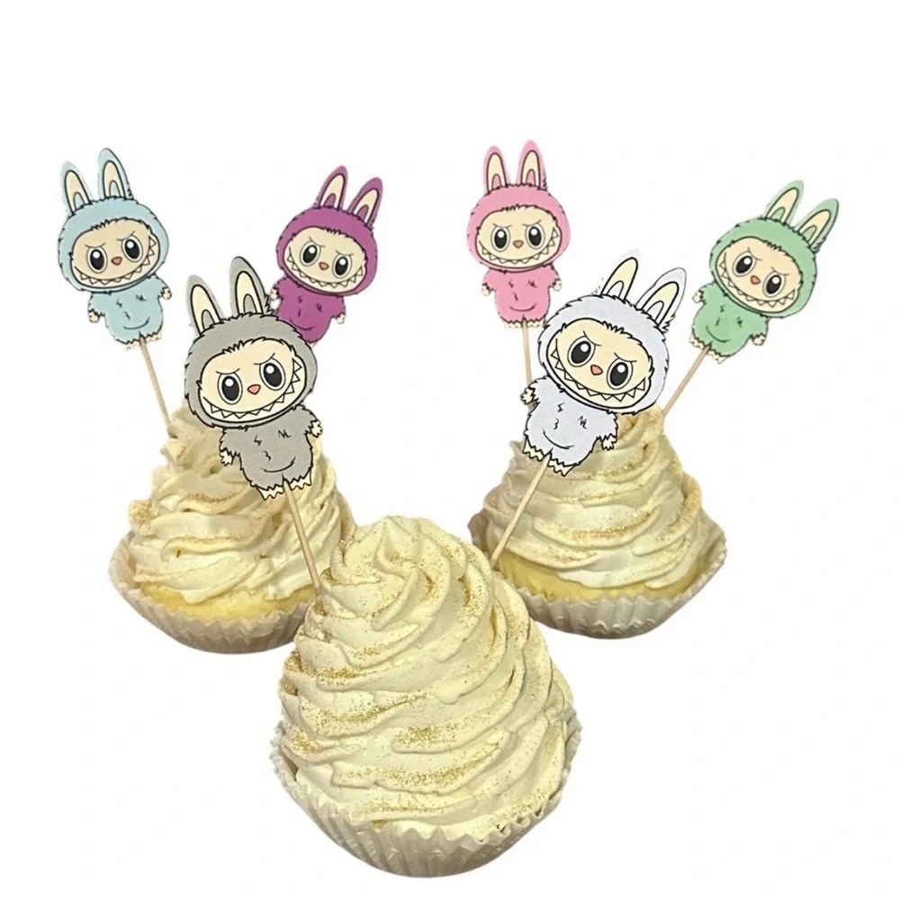Labubu Party, Labubu Cupcake Toppers, Labubu Birthday, Labubu Decor, 12 Ct